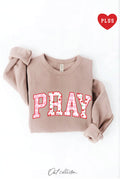 Pray with Pattern Plus Graphic Sweatshirt