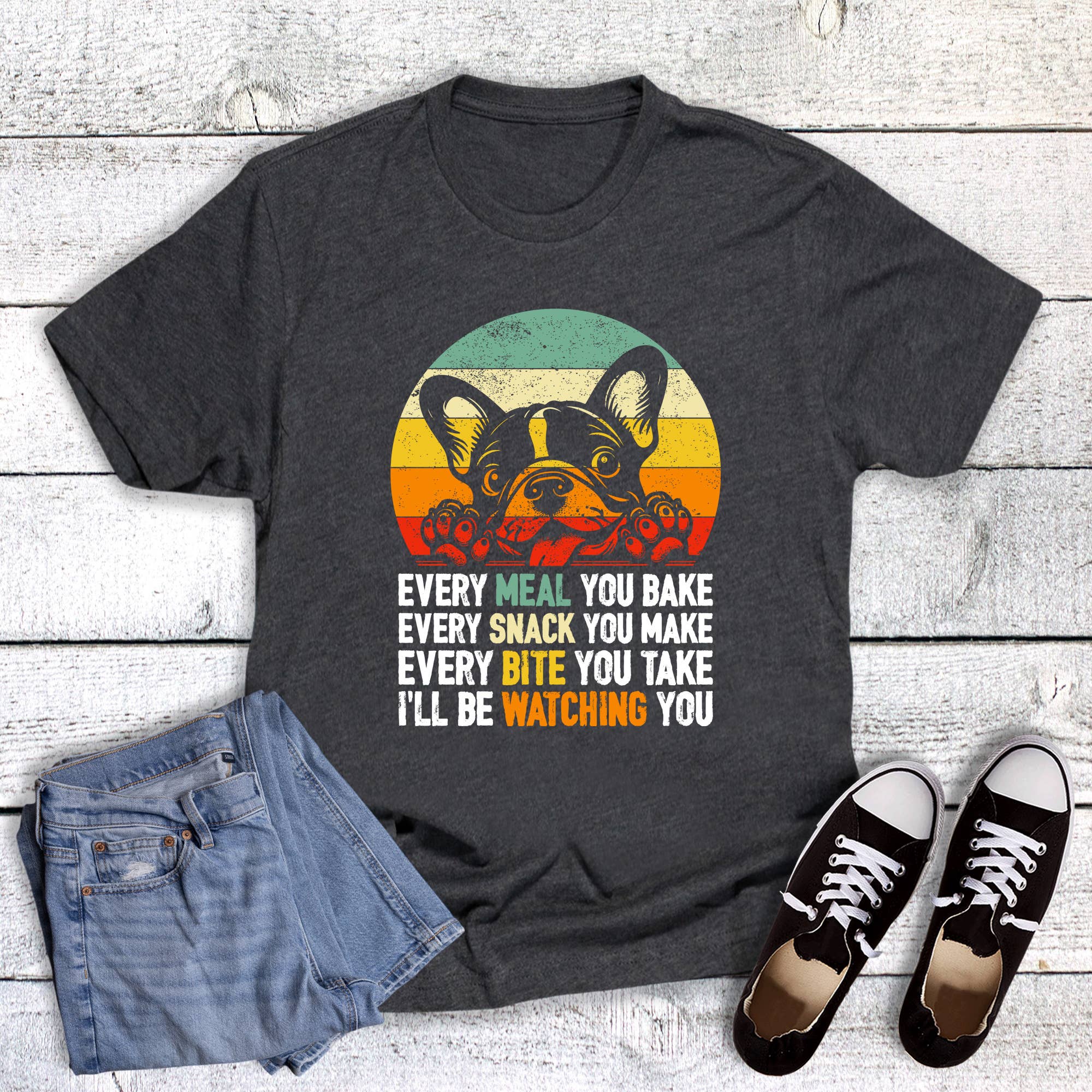 Pets Dog I'll Be Watching You Graphic Tee