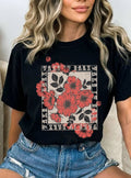 Take It Easy Vintage Flower Graphic Tshirts