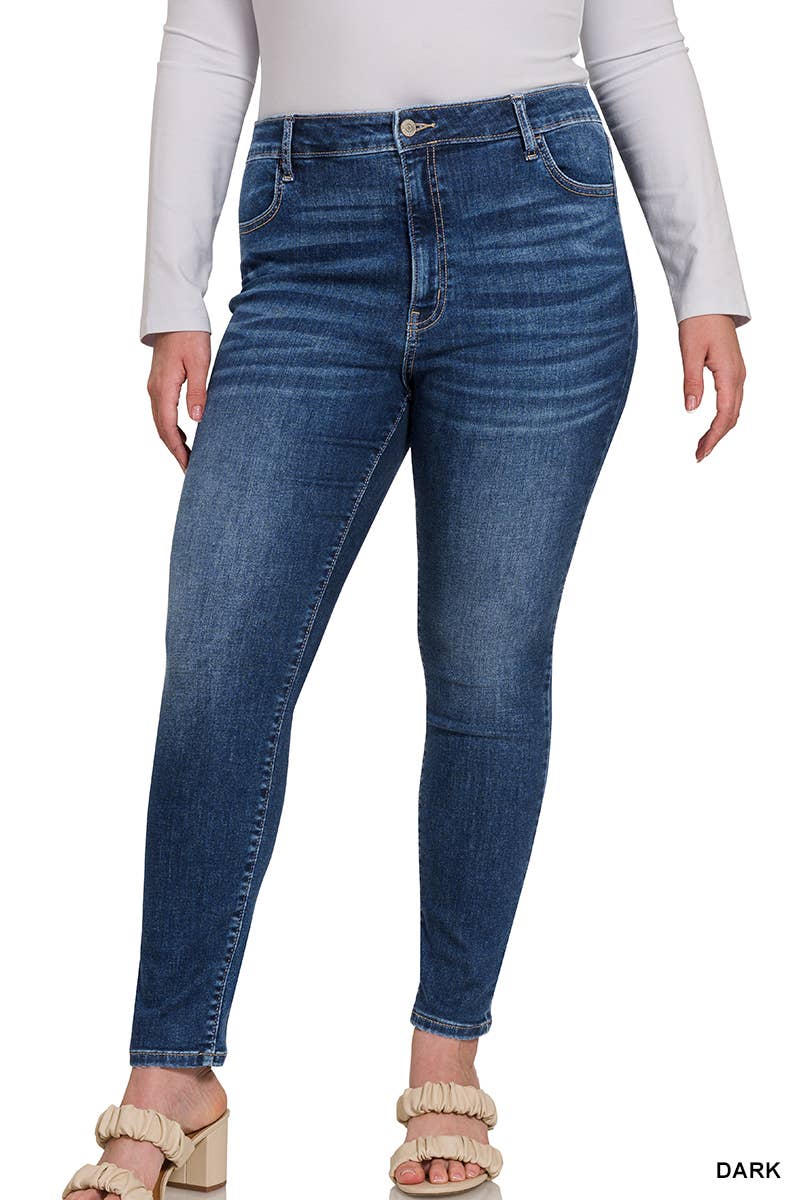 0225 Plus High Waist Skinny Jagging SI-24728