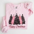 Merry Christmas Trees, Winter, Snow, Santa, Xmas Sweatshirt