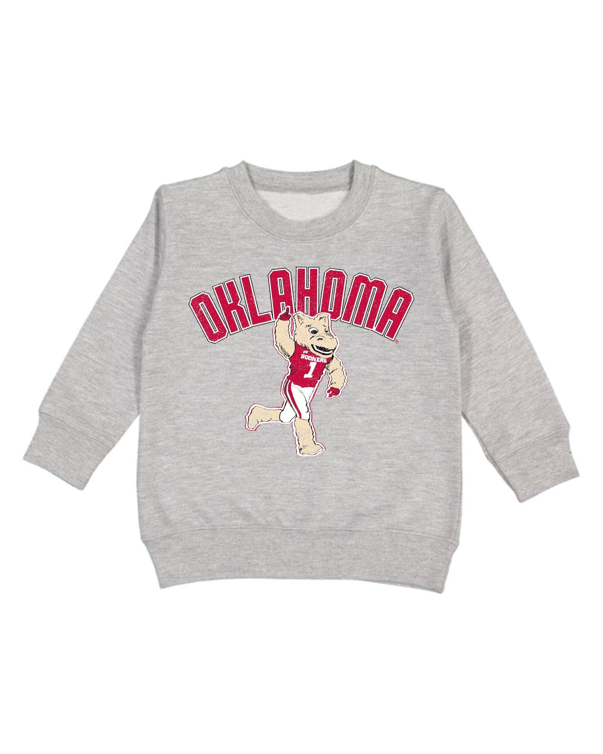 Children's Ou Sooners Cartoon Mascot Sweatshirt