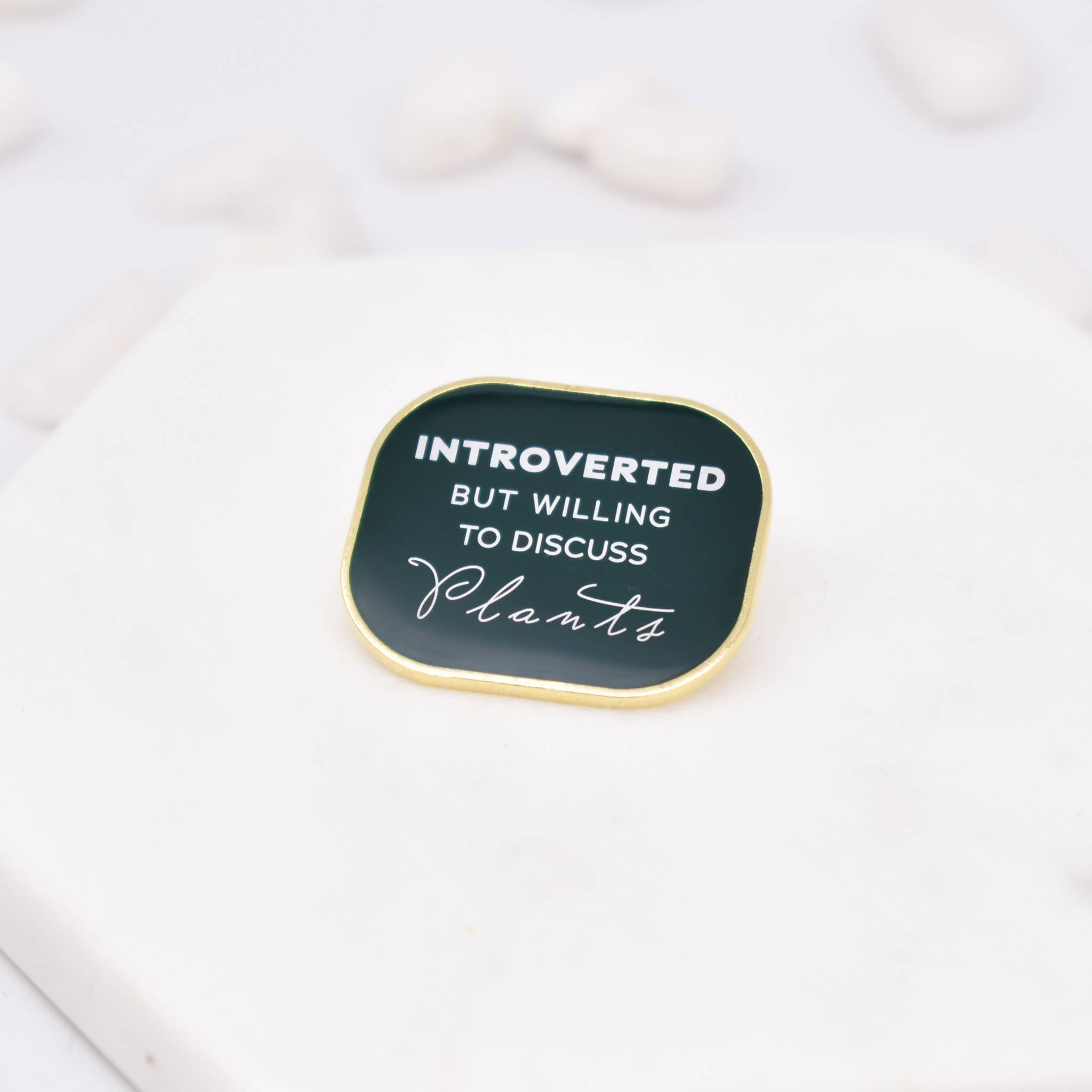 Introverted Plant Enamel Pin