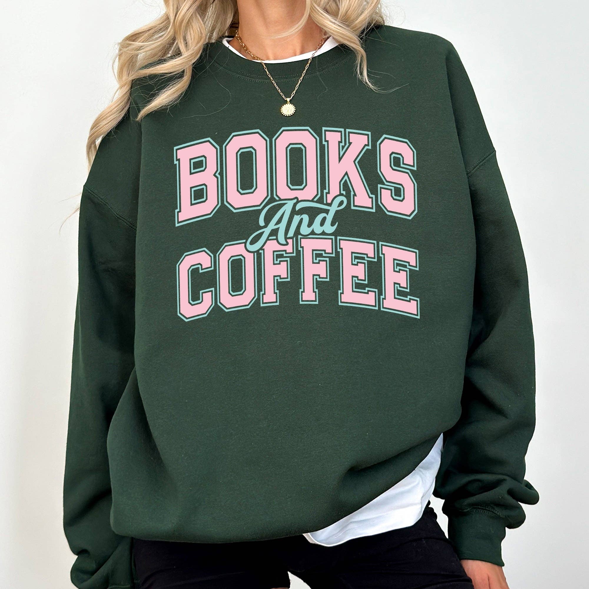 Books and Coffee, Booktok, Reading, Library Sweatshirt
