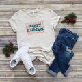 Happy Holidays Tee | Christmas | Sizes XS-2XL