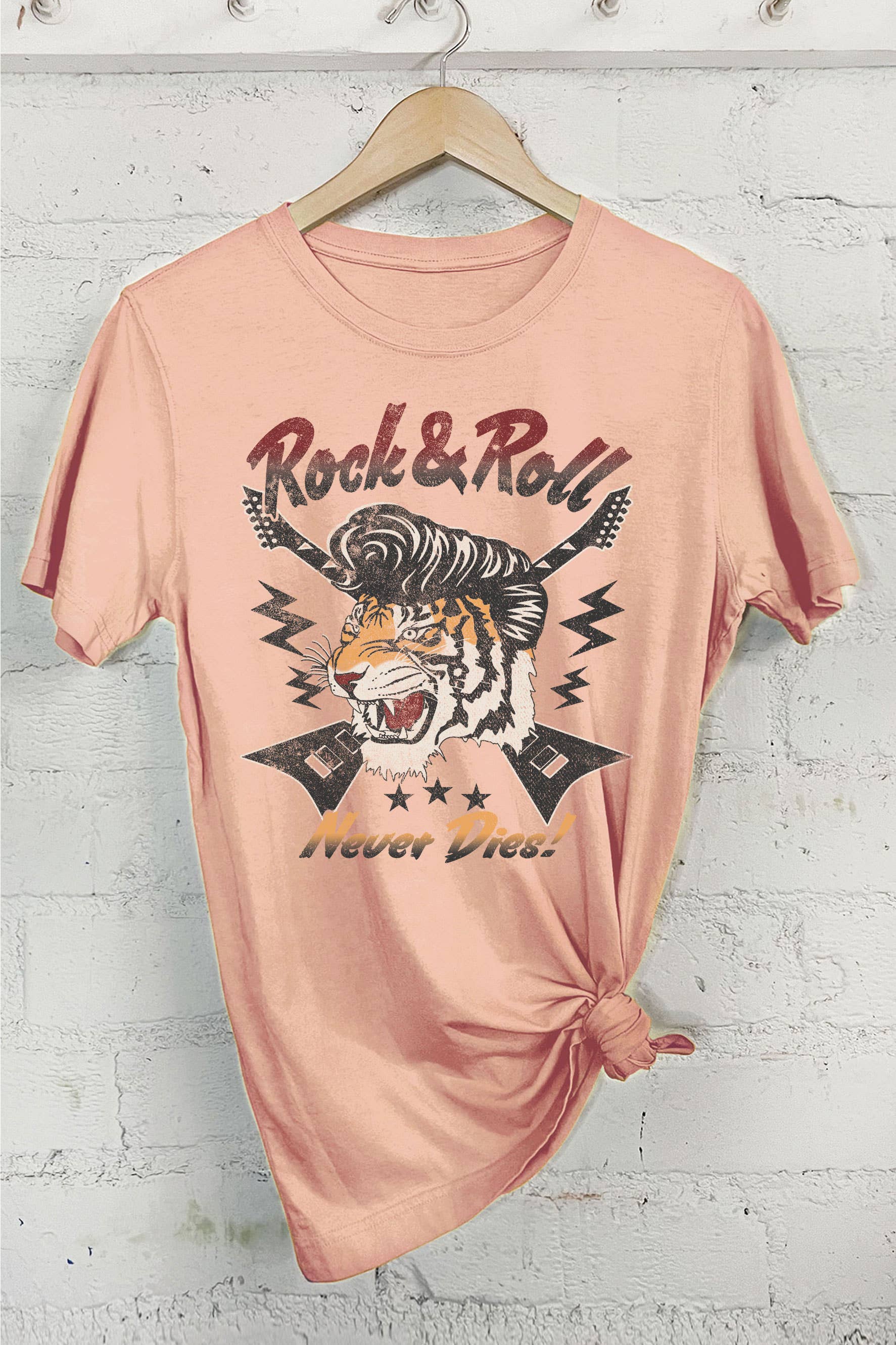 Rock and Roll Tiger Graphic Tshirts