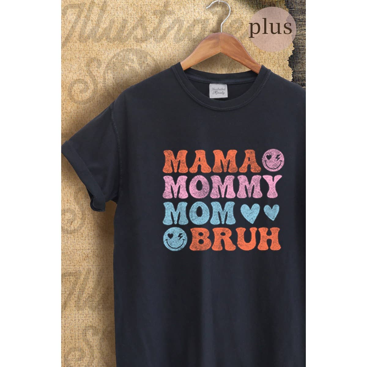 Mama Mommy  Vintage Graphic  Tee Plus