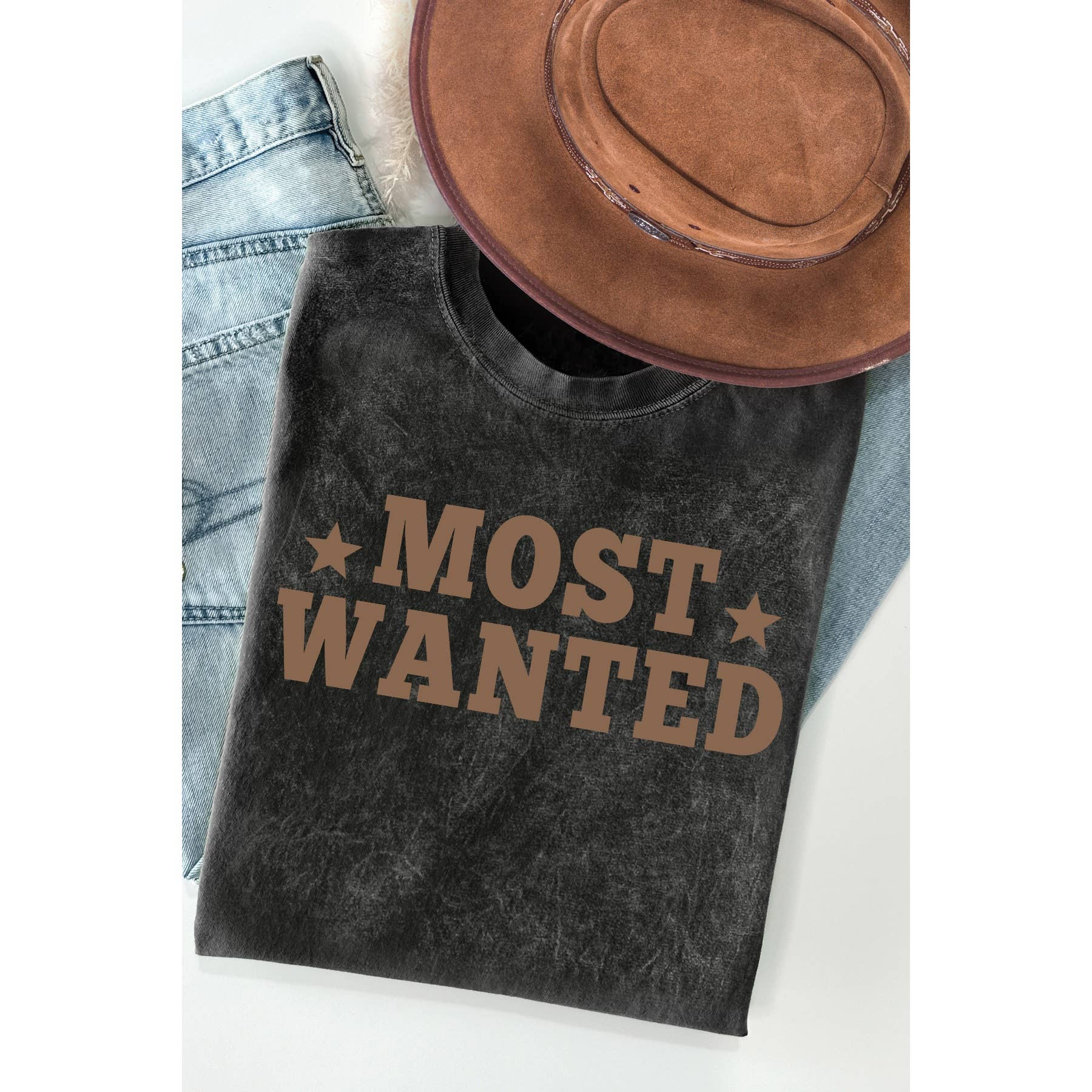 Most Wanted Mineral Washed T Shirt