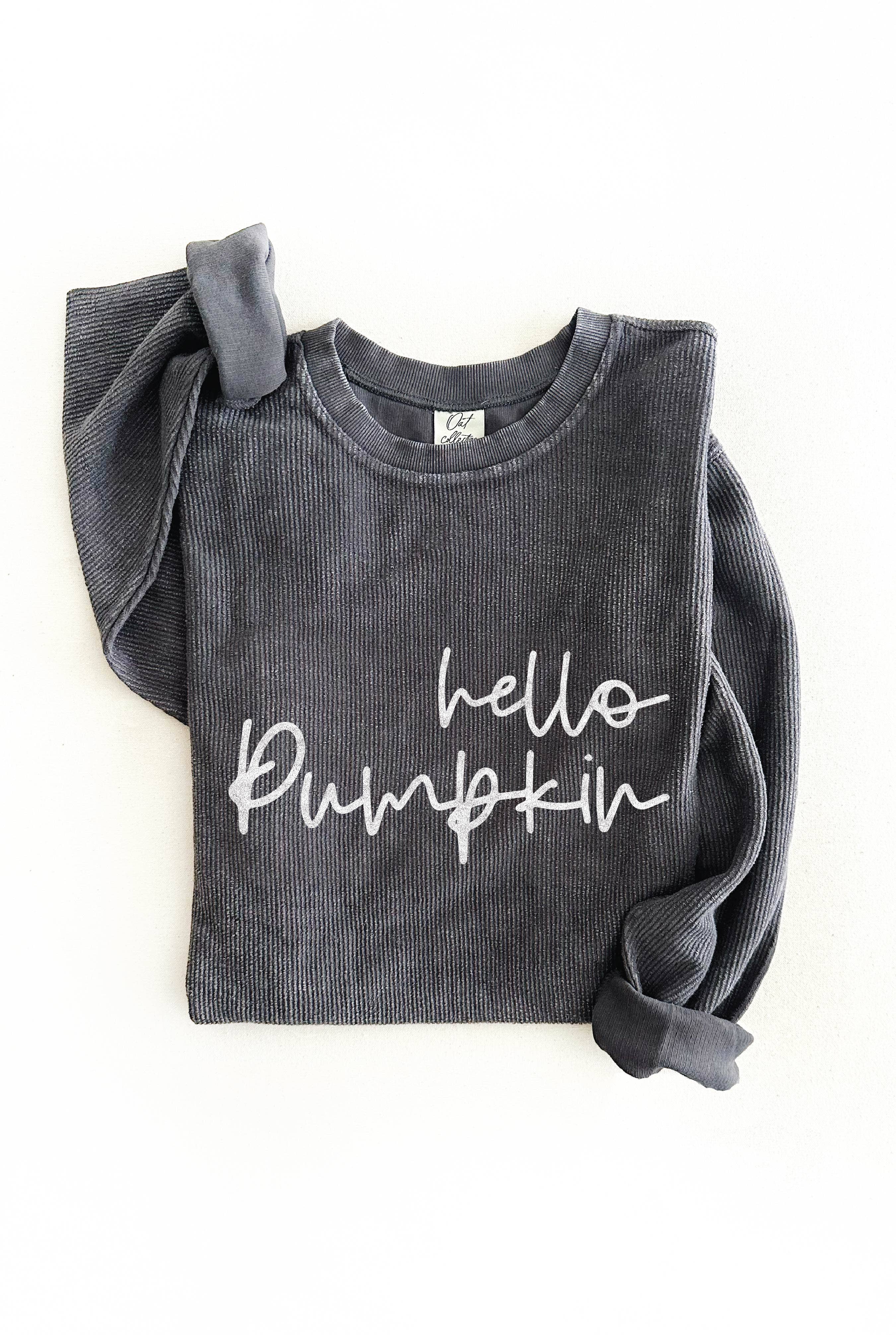 Hello Pumpkin Thermal Vintage Pullover