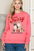 Meowy Catmast Furry N Bright Crewneck Sweatshirt