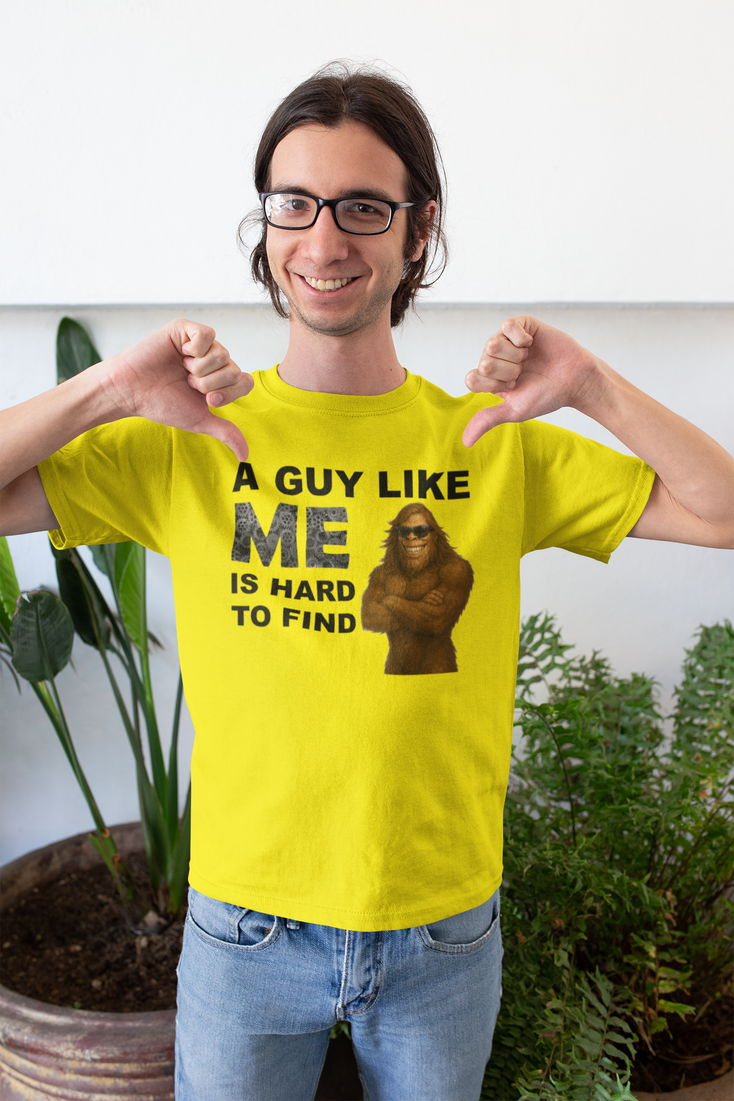 A Guy Like Me Is Hard To Find  T-Shirt (Gildan Yellow)