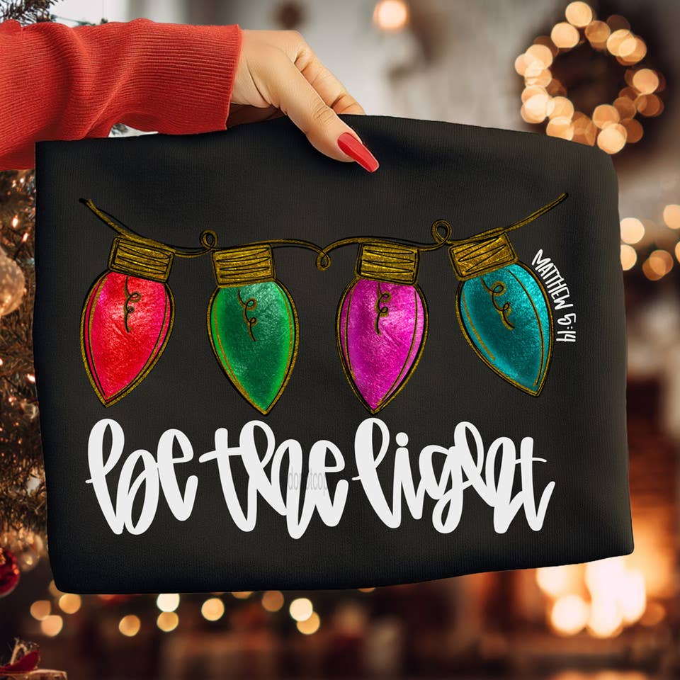 Be the Light Christmas Lights Tee