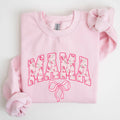 Mama, Coquette, Pink Bows, Trend, Soft Girl Era Sweatshirt
