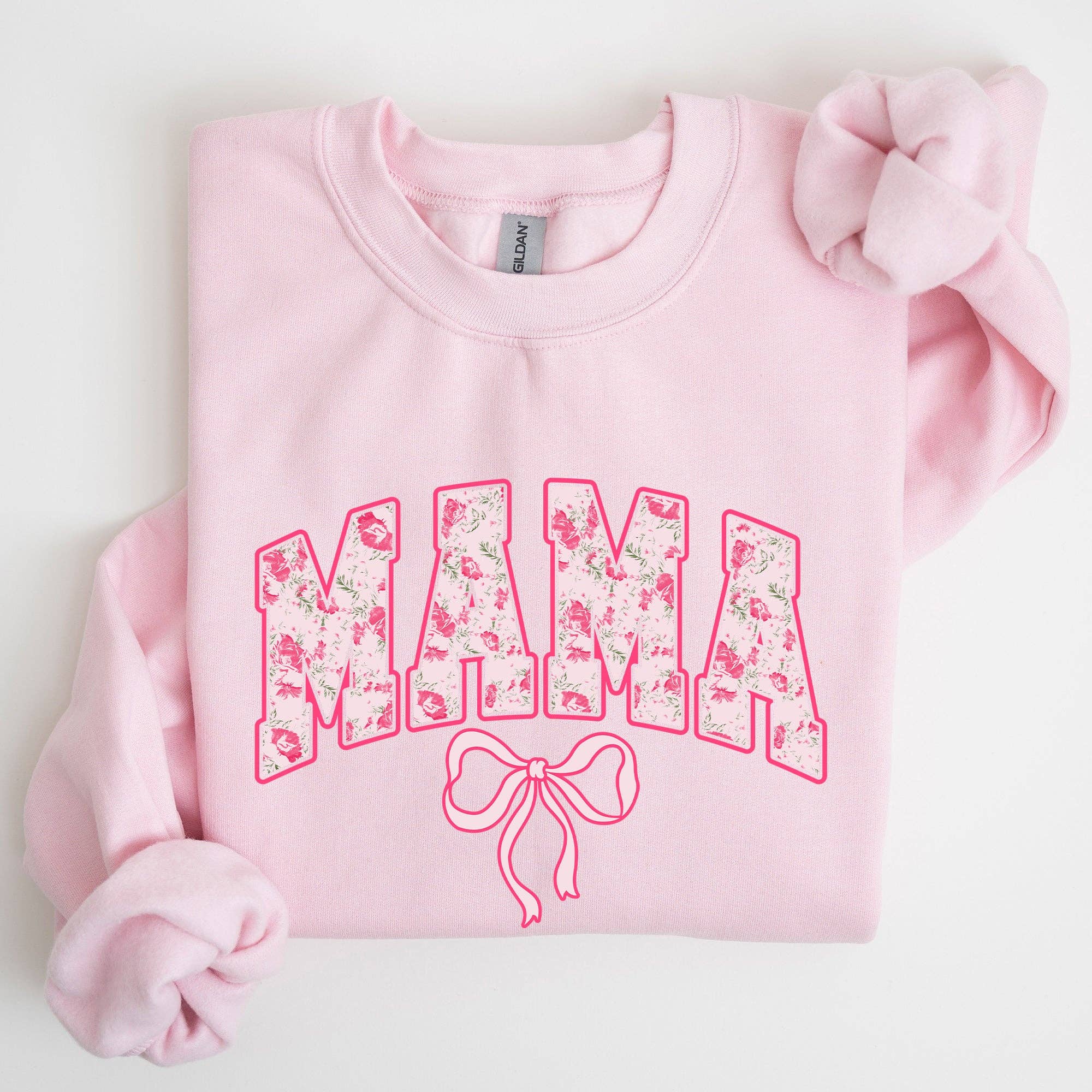 Mama, Coquette, Pink Bows, Trend, Soft Girl Era Sweatshirt