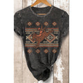 Cowgirl On Horse Mineral Wash T Shirt