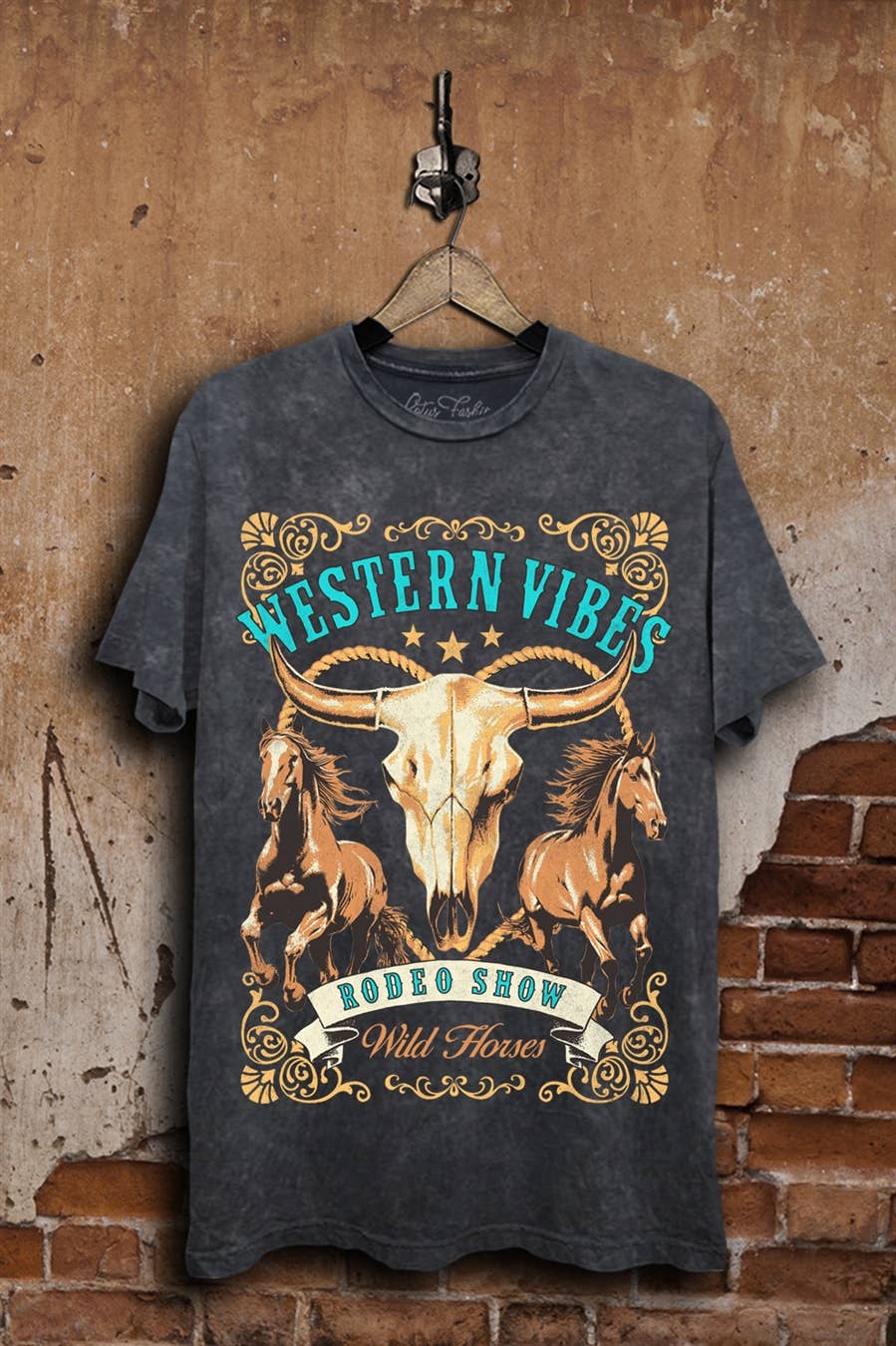 Western Vibes Rodeo Show Graphic Top