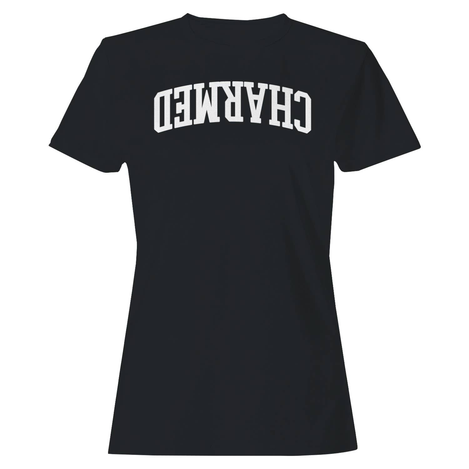 Upside Down Charmed Bold Typography Women's T-Shirt