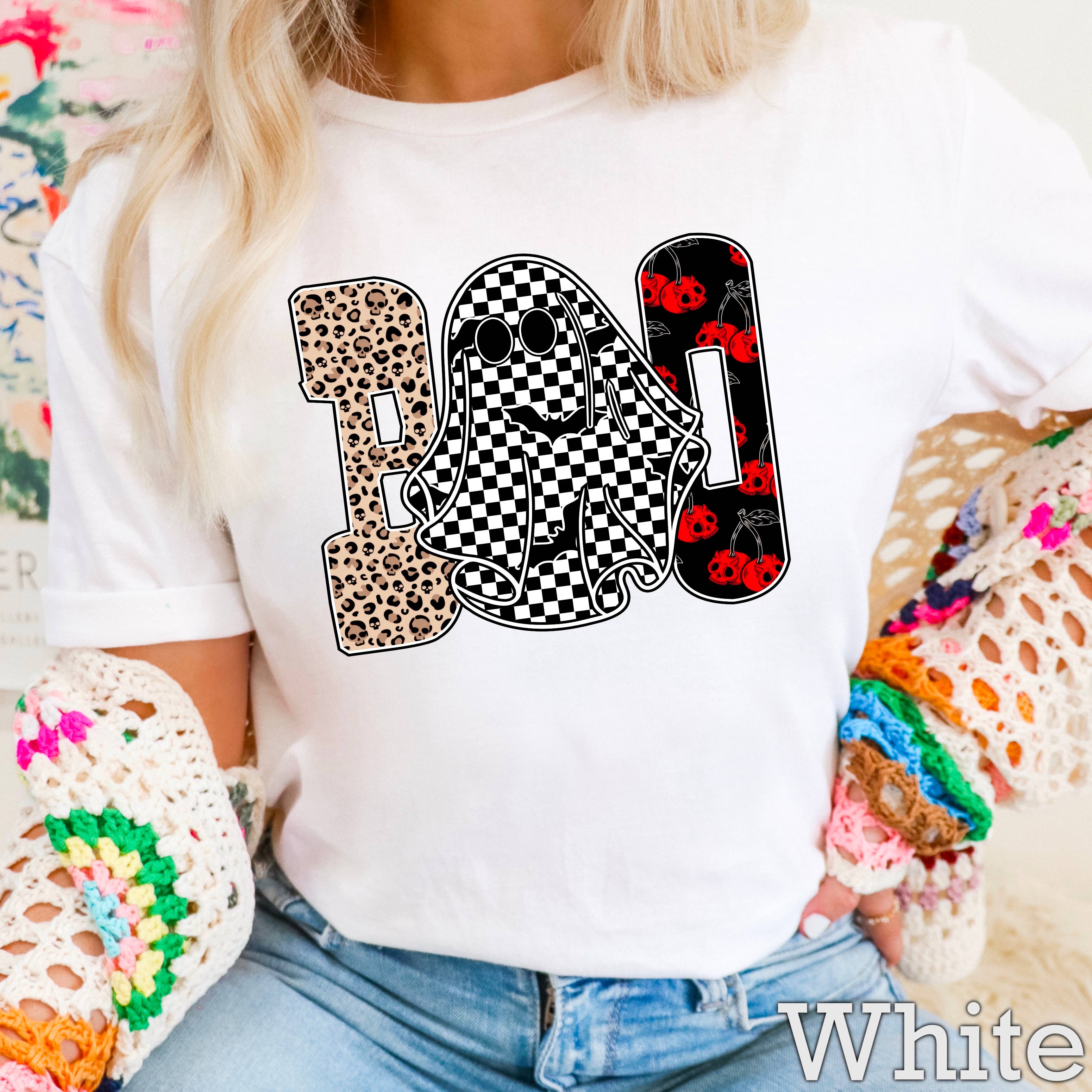 Leopard Boo Halloween 2025  Graphic Tee | Gildan