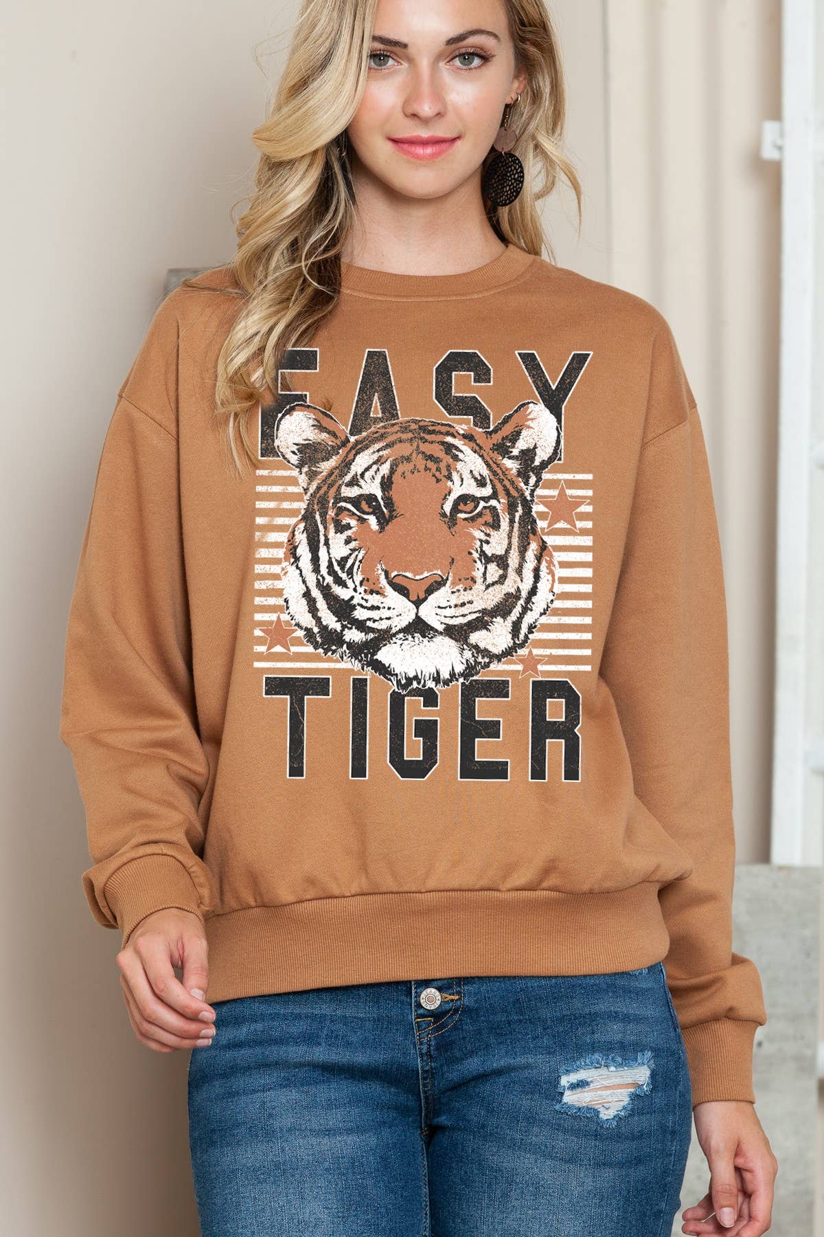 Easy Tiger- Long Sleeve Sweatshirt