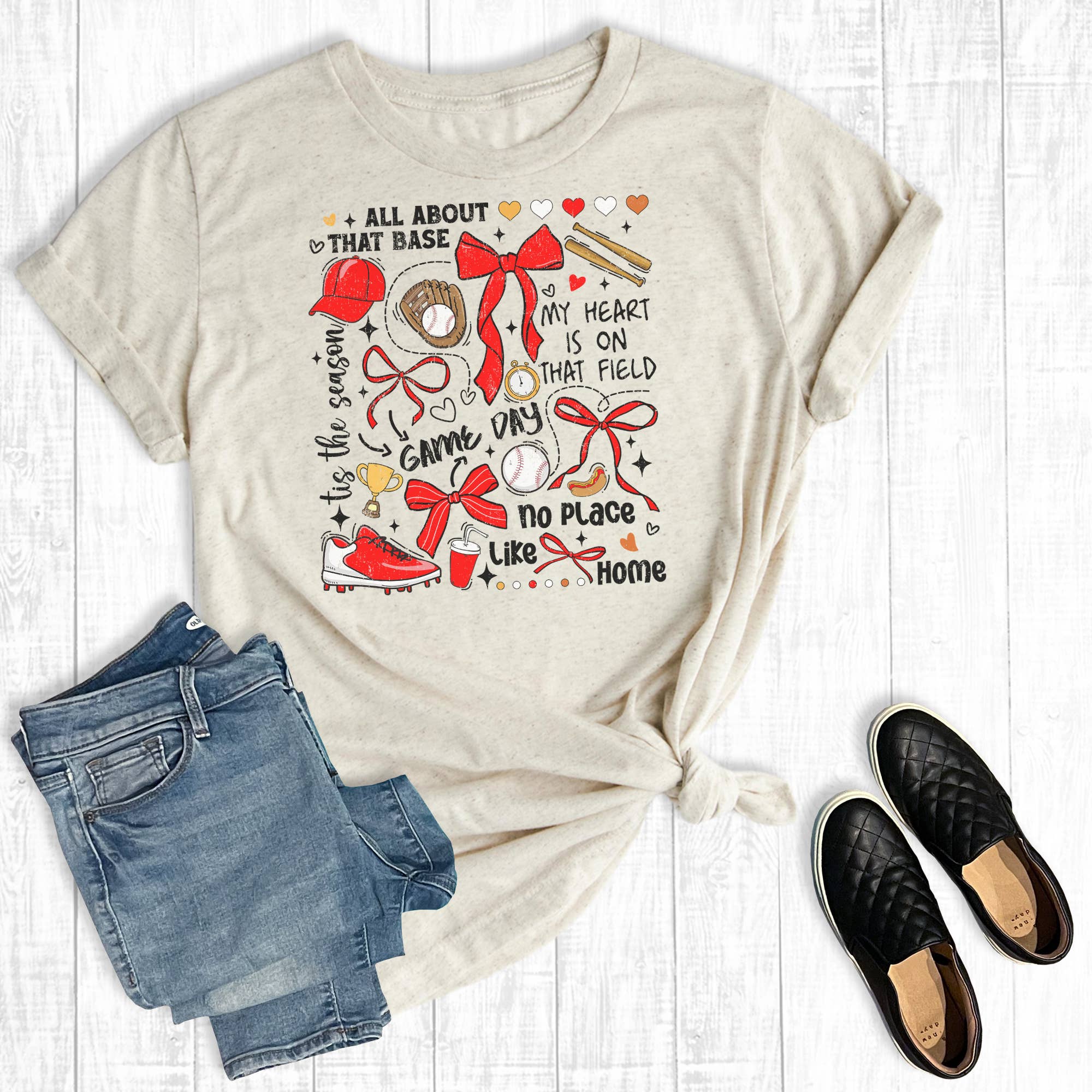 Retro Baseball Gameday Graphic Tee