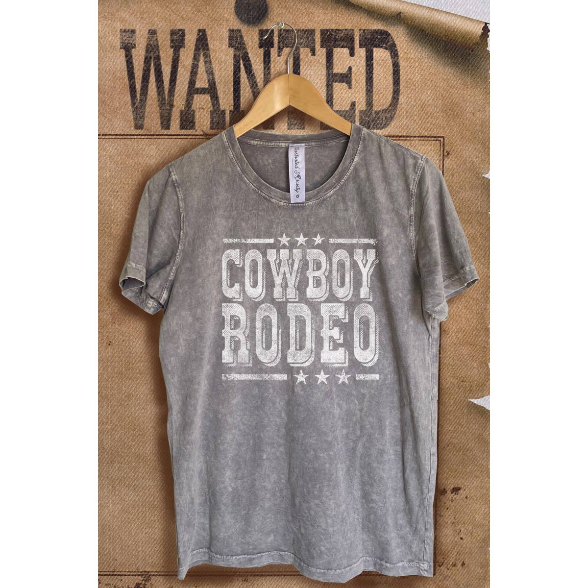 Cowboy Rodeo Vintage  Mineral Wash Vintage  Graphic  Tee