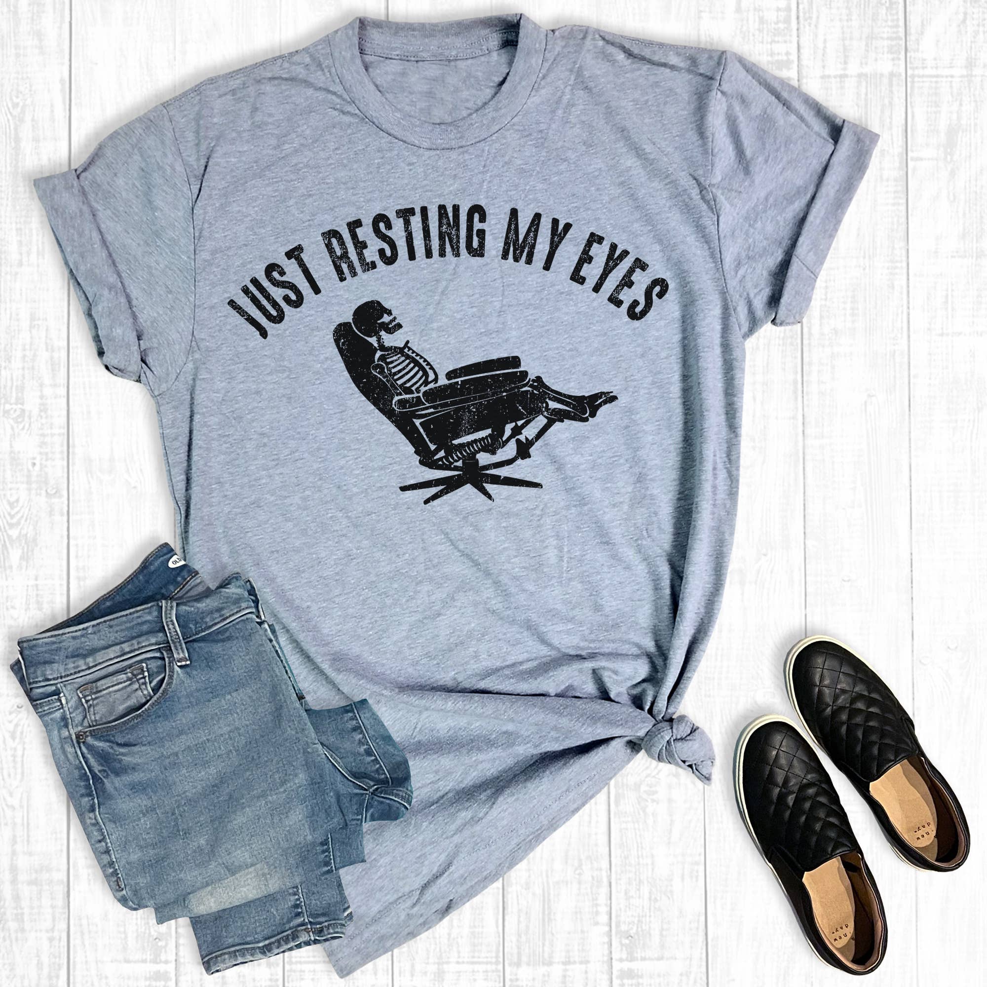 Funny Dead Just Resting My Eyes Graphic Tee