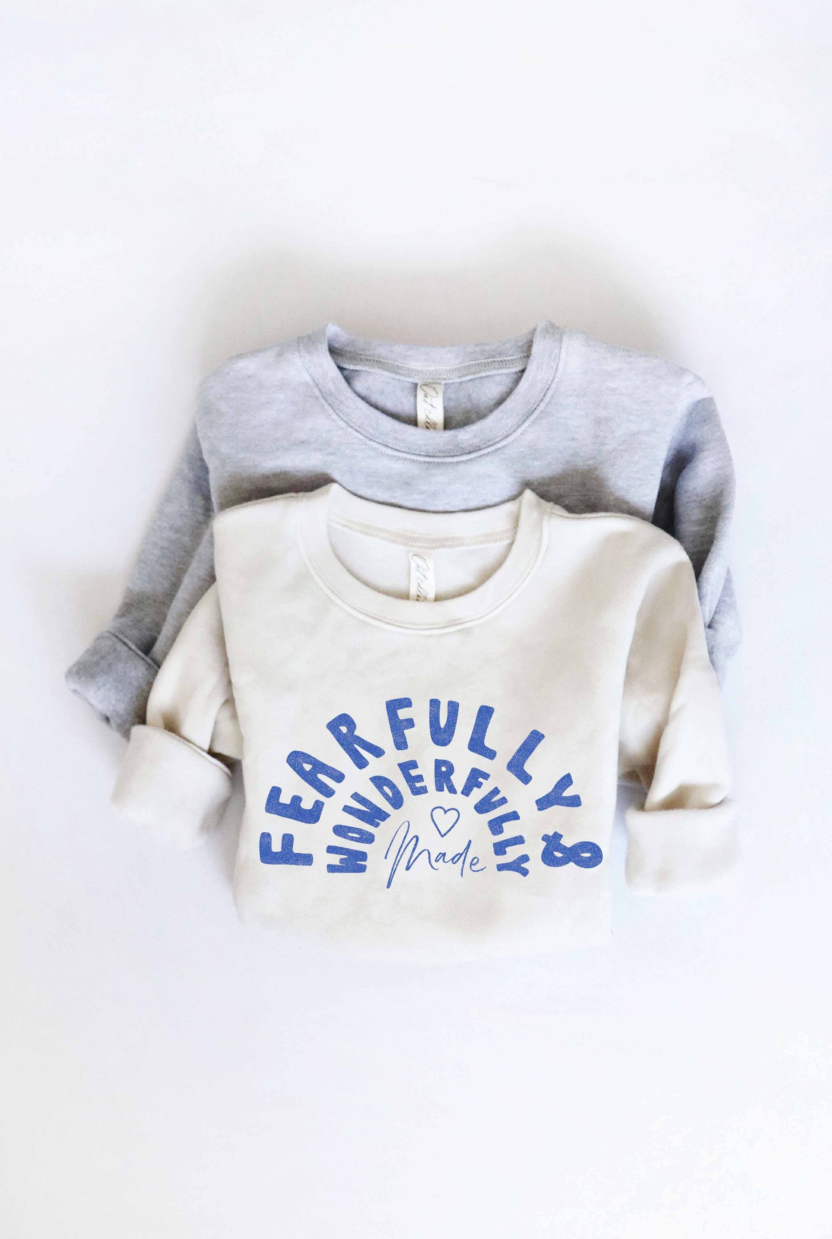 Fearfully and Wonderfully Toddler Unisex Graphic Sweatshirt