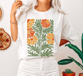Boho Botanical Wildflowers Vintage T-Shirt