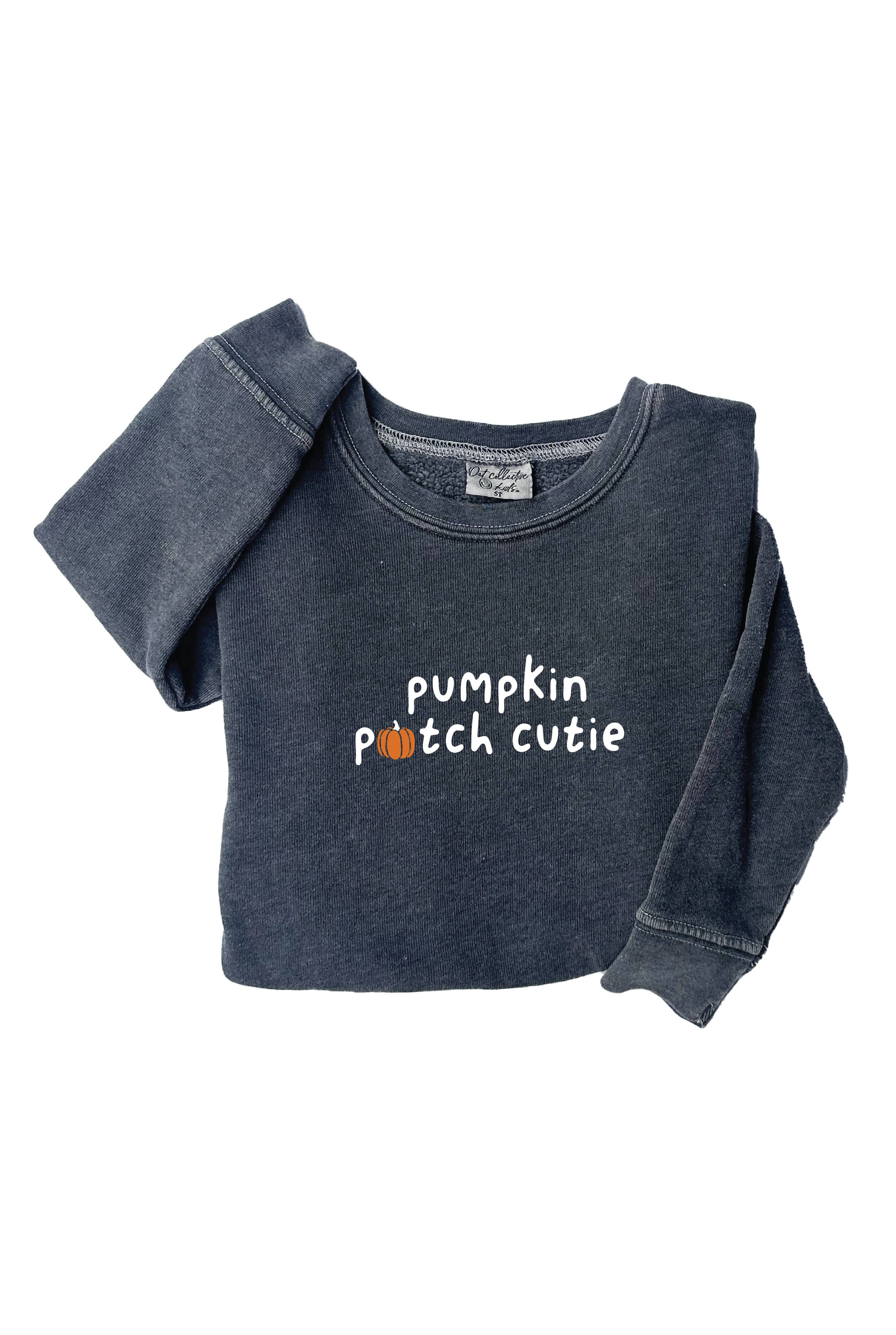 Pumpkin Patch Cutie Toddler Mineral Graphic Sweatshirt
