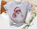 Santa Clause Peace Bubble Gum - Retro Christmas T-Shirt