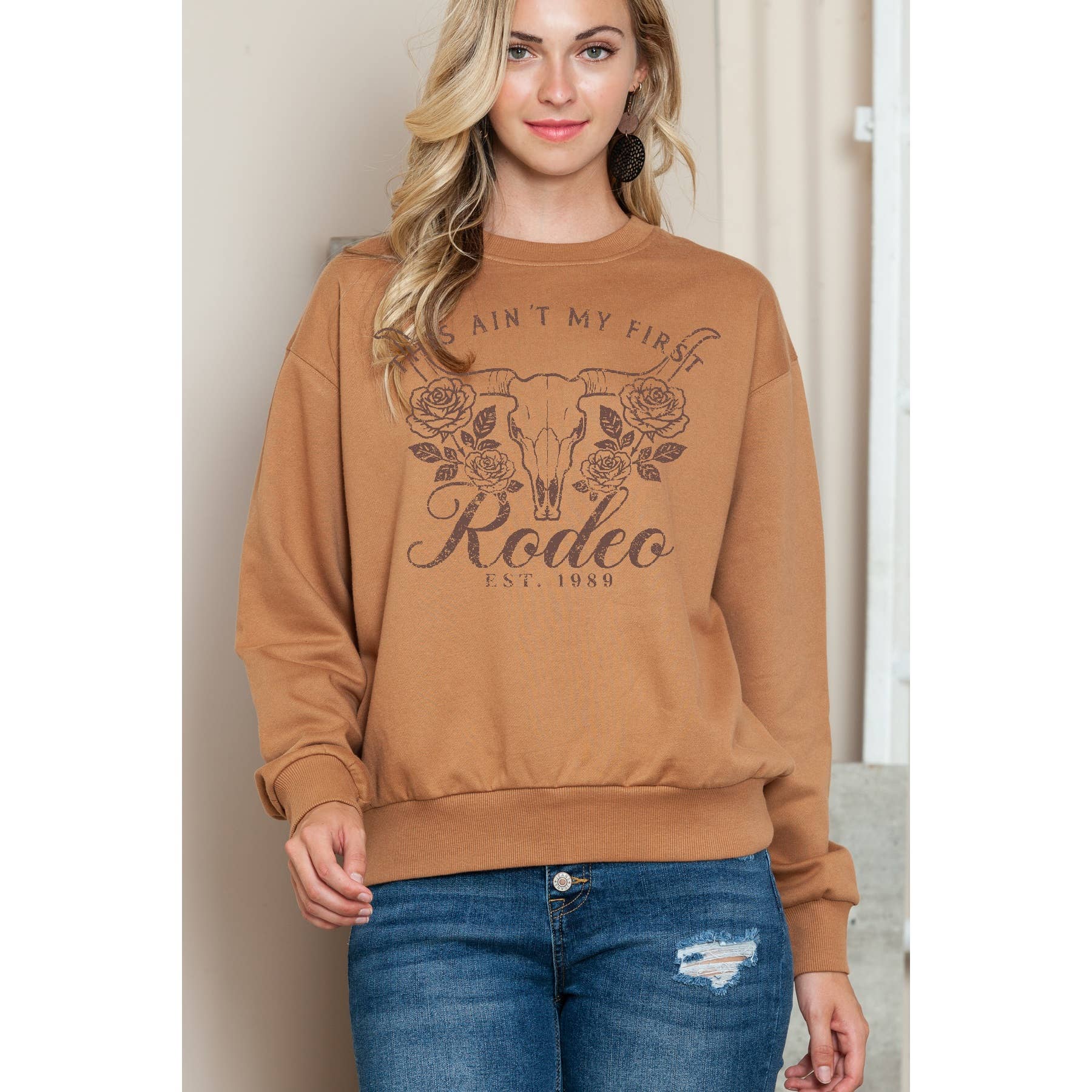 This Aint My First Rodeo Crewneck Sweater