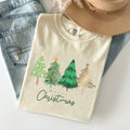 Merry Christmas Trees, Minimalist, Classic Xmas Tshirt