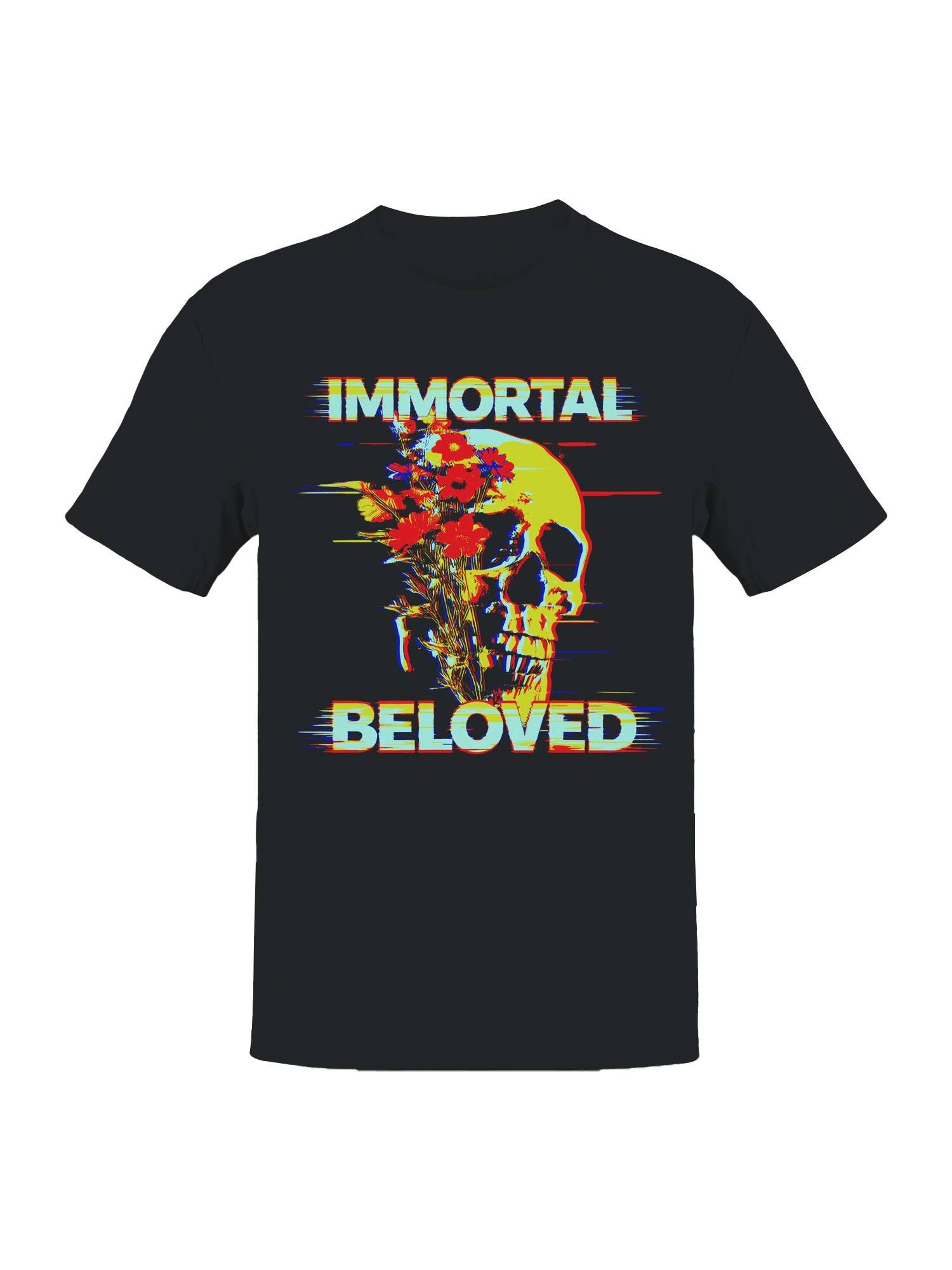 Immortal Beloved Skull Art Men's T-Shirt