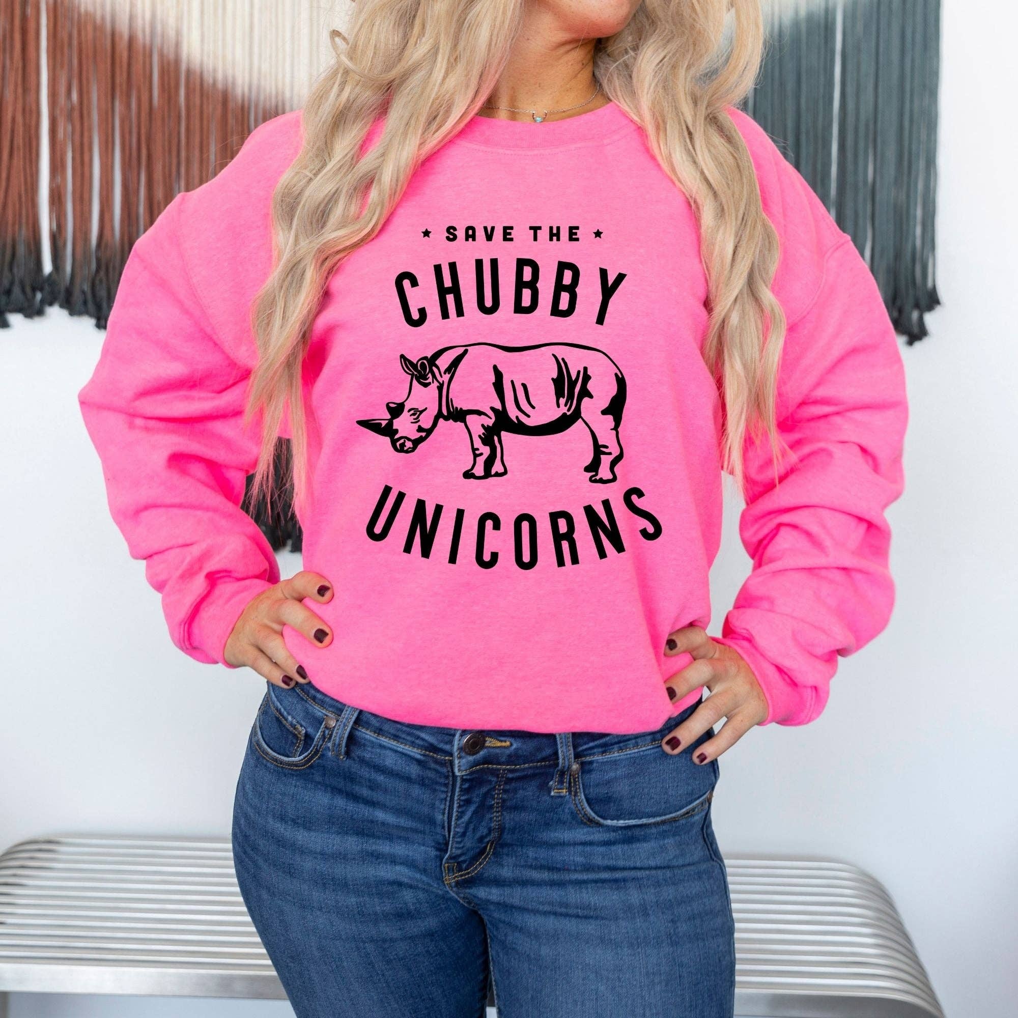 Save the Chubby Unicorns Crewneck Sweatshirt Hoodie 040
