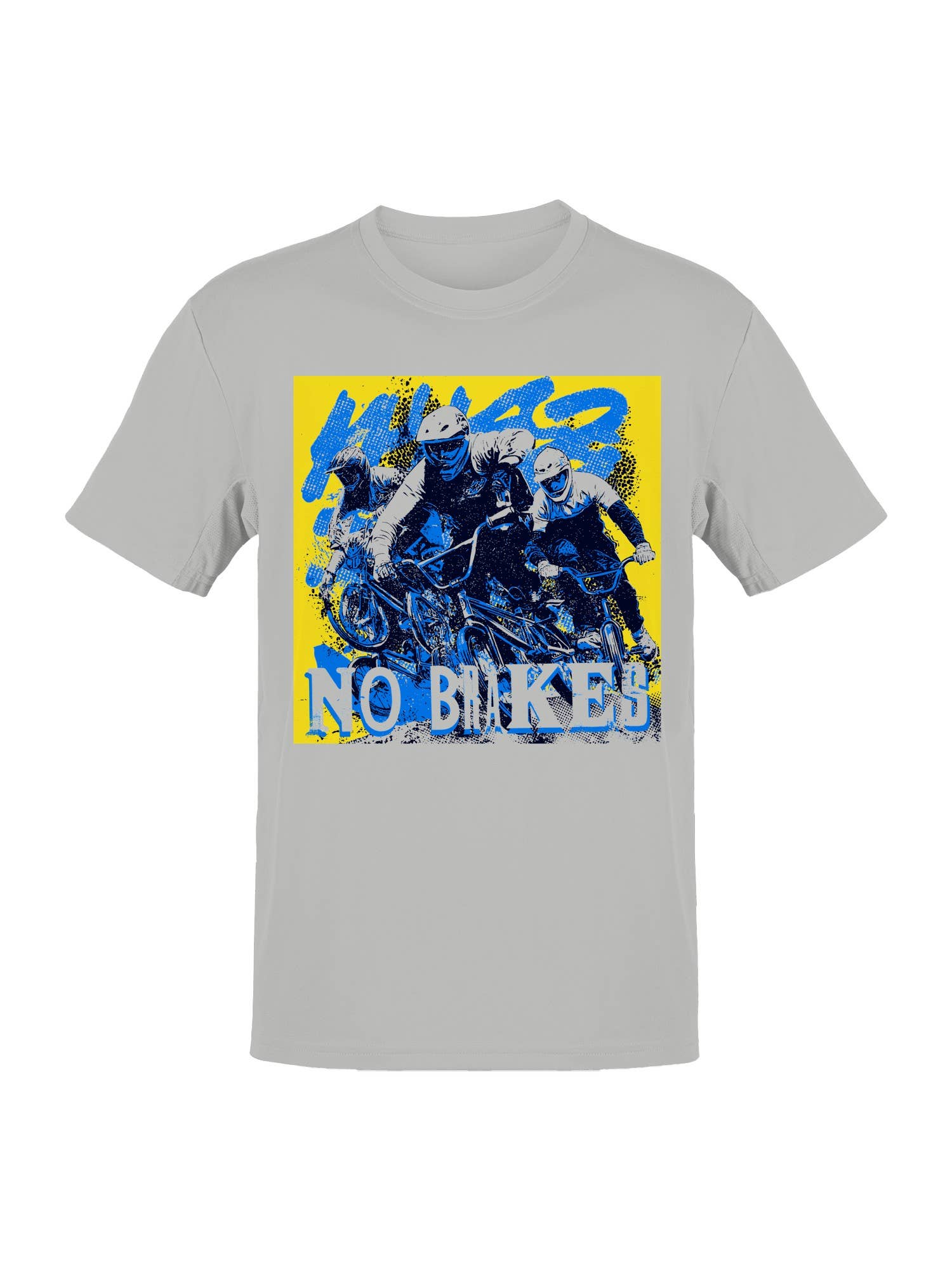 No Brakes Bike Racing Art Men's T-Shirt