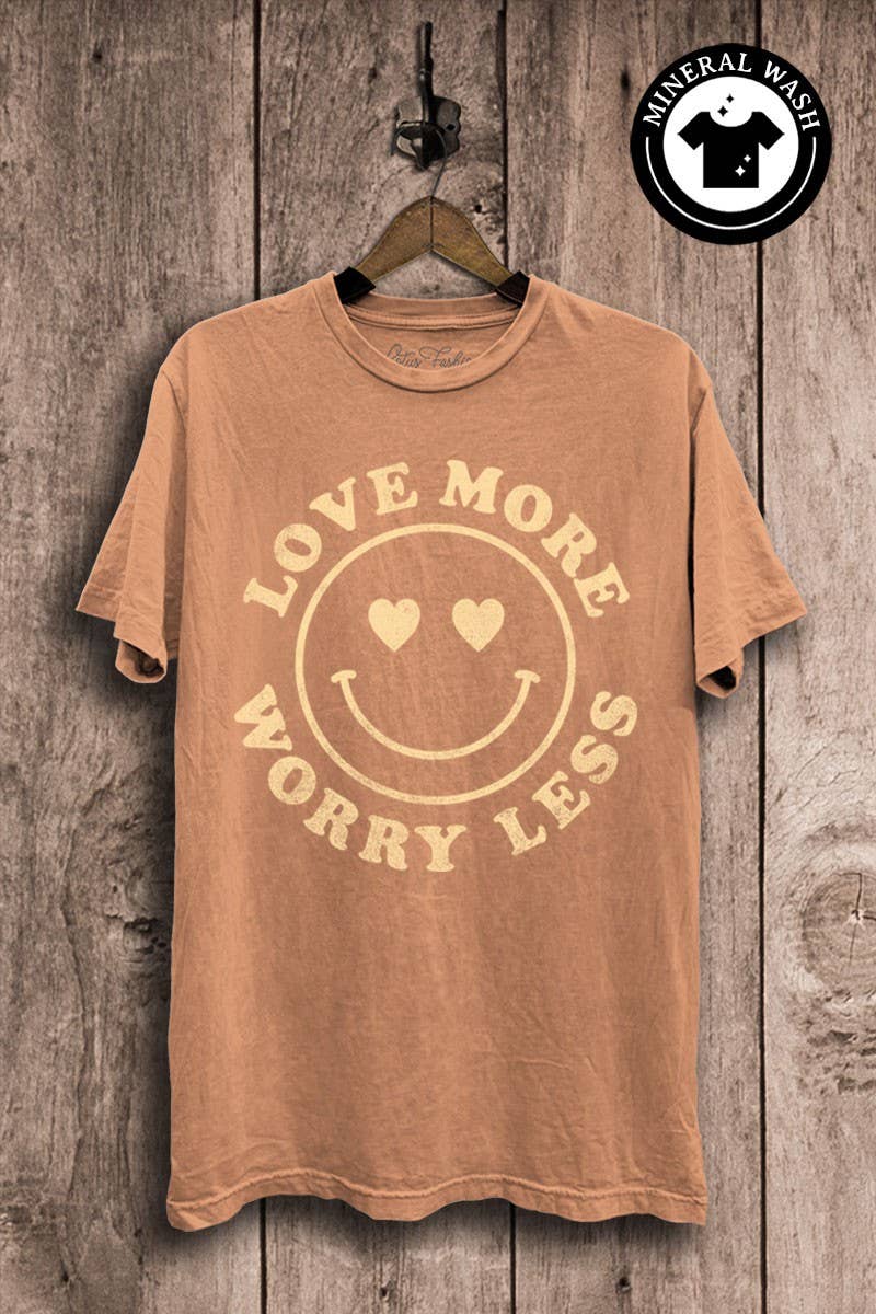 Love More Worry Less Graphic Top