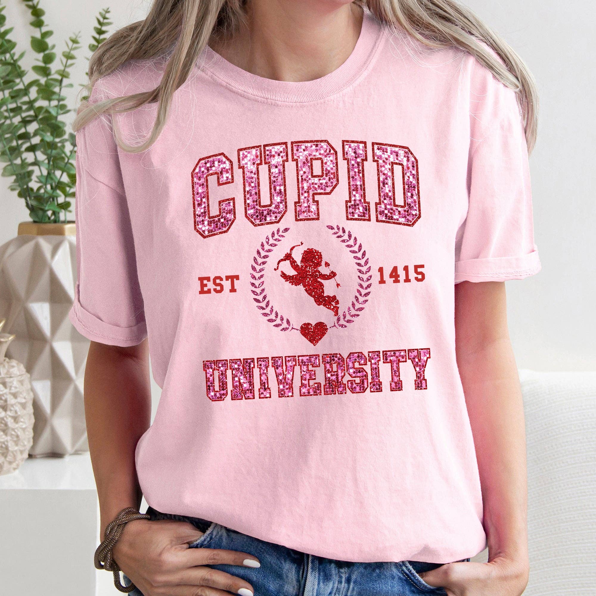 Cupid University Love Tshirt For Valentine's Day