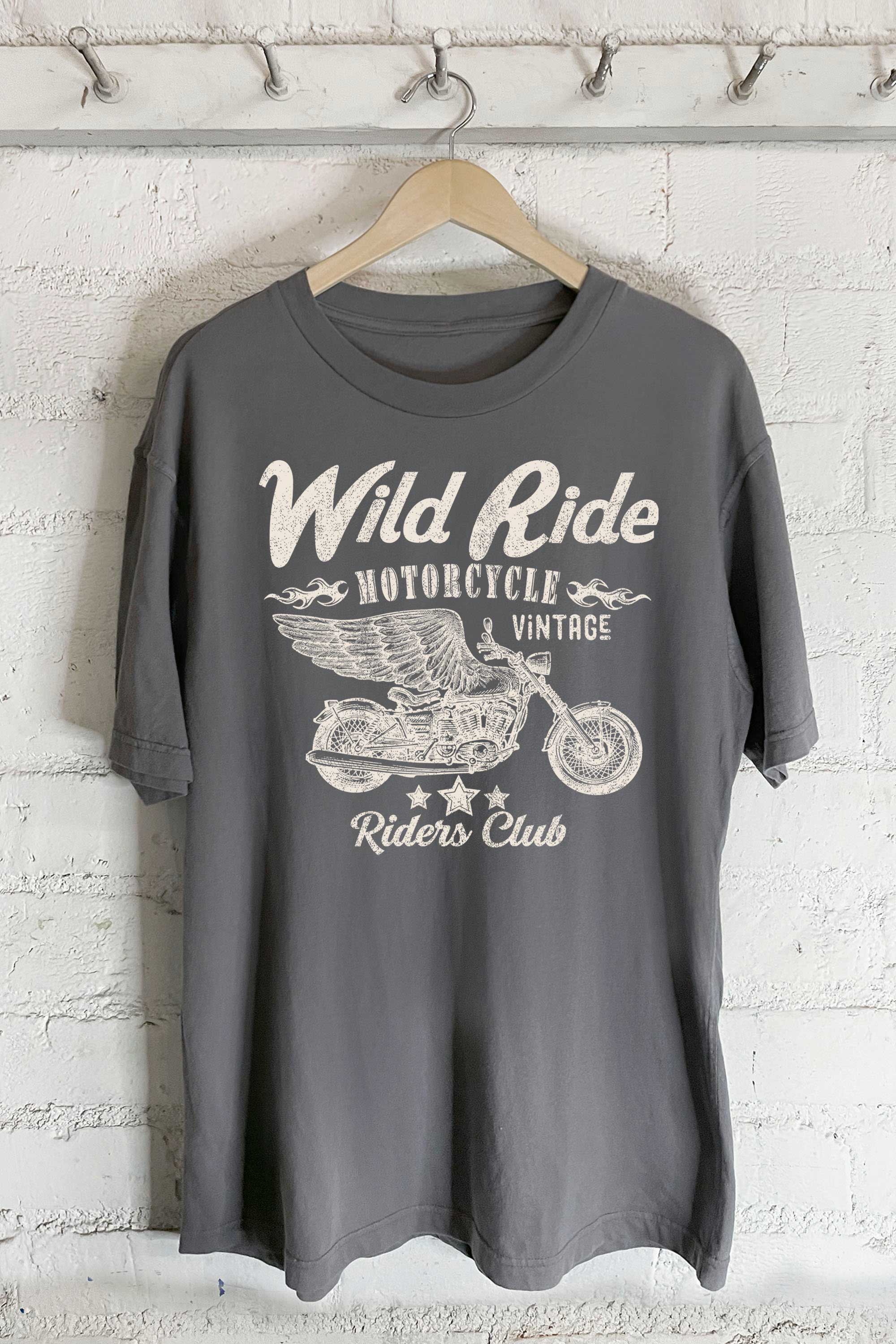 Wild Ride Motorcycle-Oversized Tee