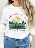 The Lake Is My Happy Place Graphic Tshirts