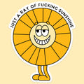 Just A Ray of Sunshine Funny Sticker Decal