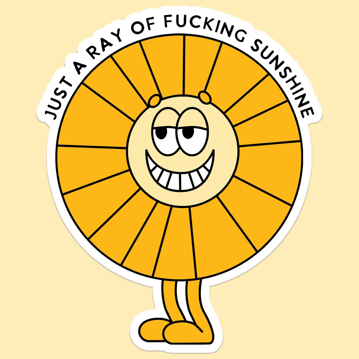 Just A Ray of Sunshine Funny Sticker Decal