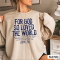 John 3:16 Christian Graphic Sweatshirt|Gildan