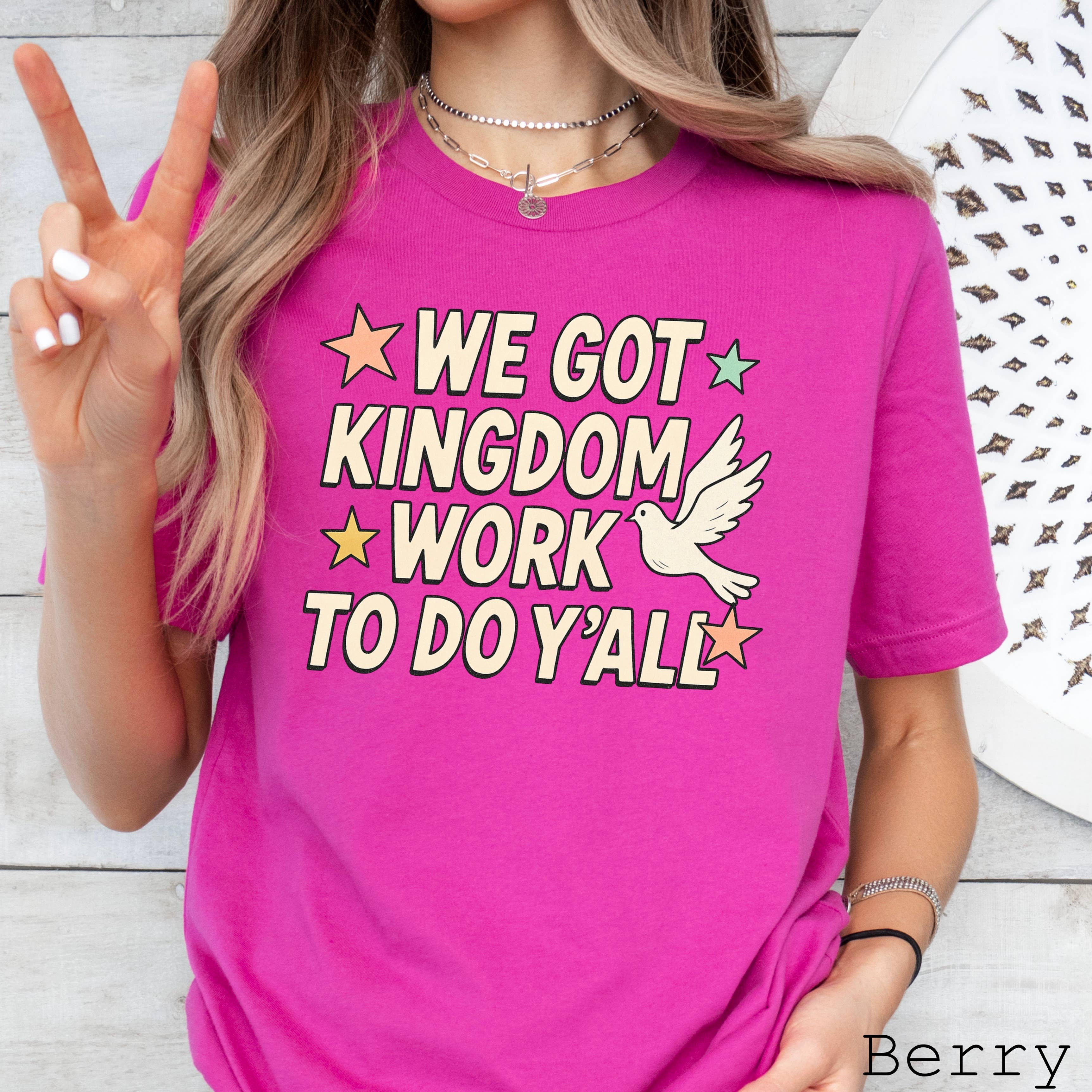 We Got Kingdom Work  Christian Graphic Tee  | Bella Canvas