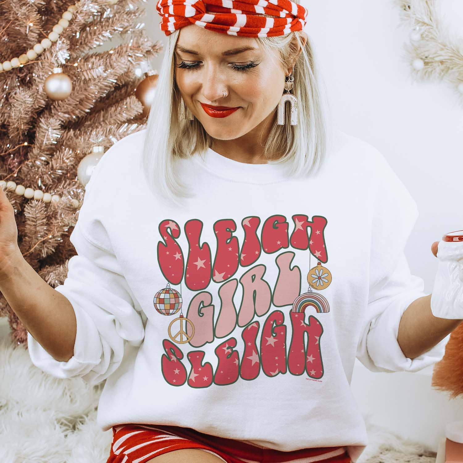 Sleigh Girl Sleigh '22 - White Sweatshirt