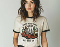 I Know Your Lane Sucks Funny Sarcastic Skelton Ringer Shirt
