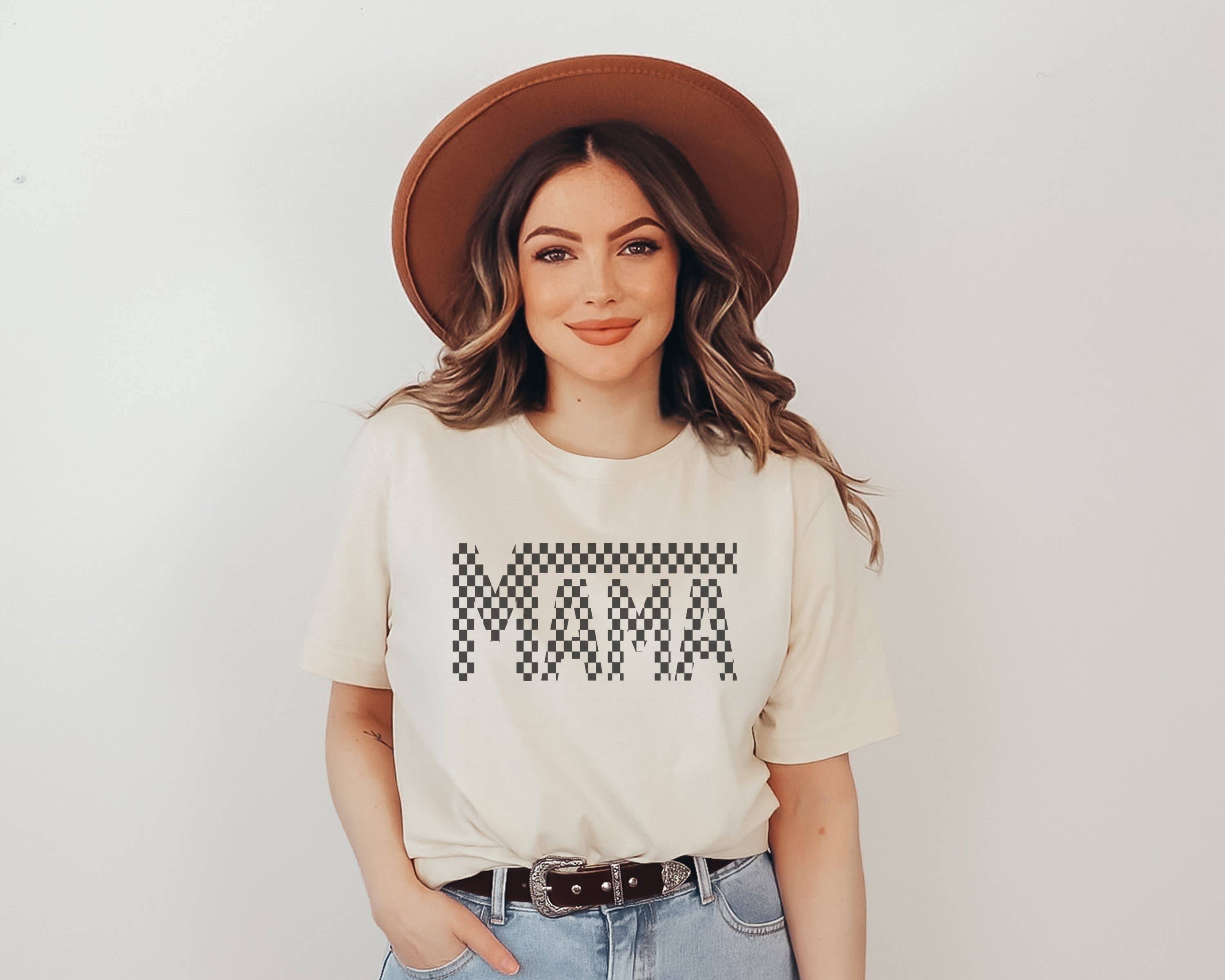 Retro Mama Checker Graphic Tee