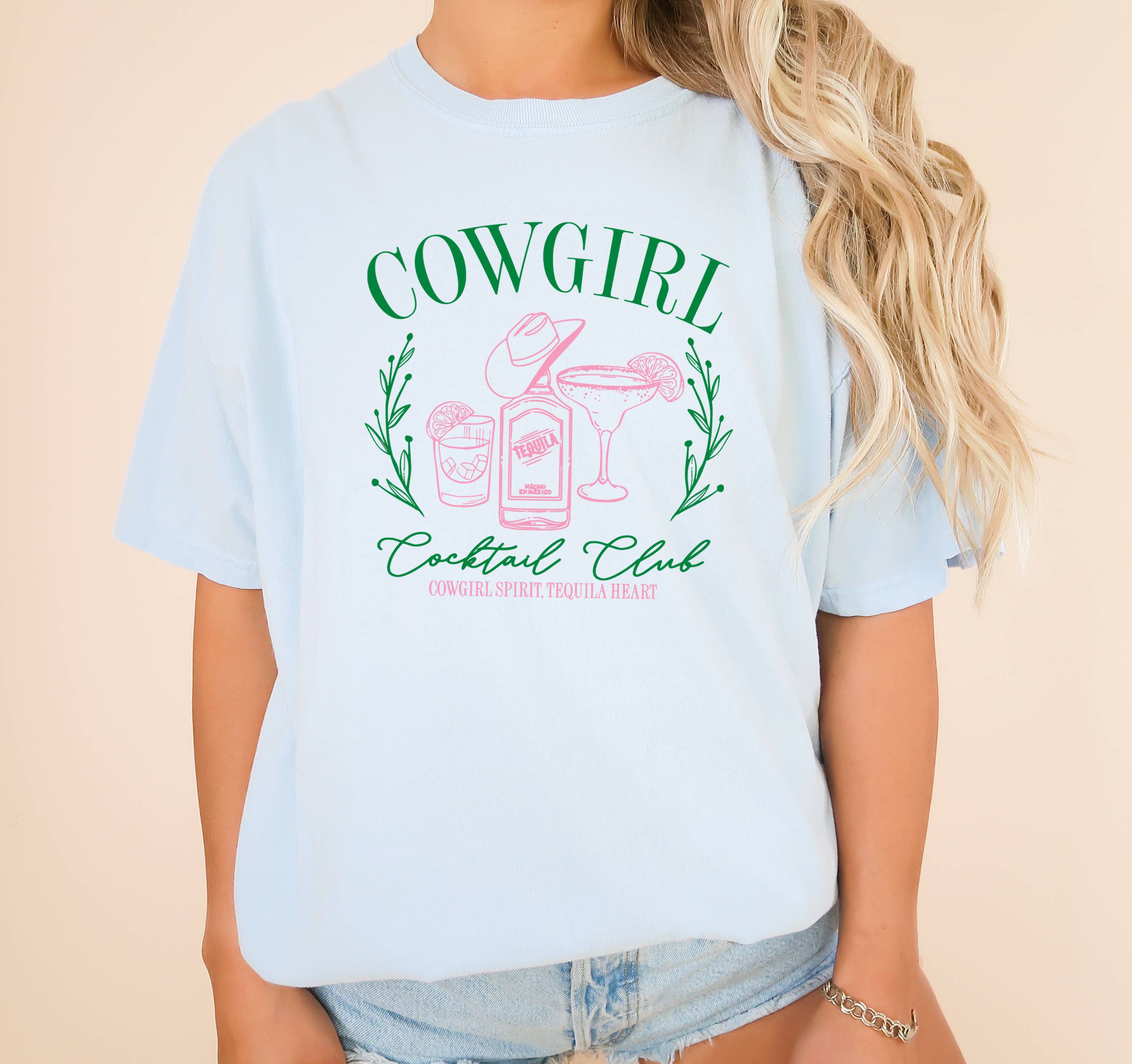 Cowgirl Cocktail Club, Western, Graphic Tee, Women's Apparel