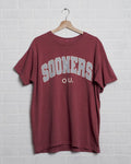 Oklahoma Sooners Filled Gault Crimson Comfort Colors Tee