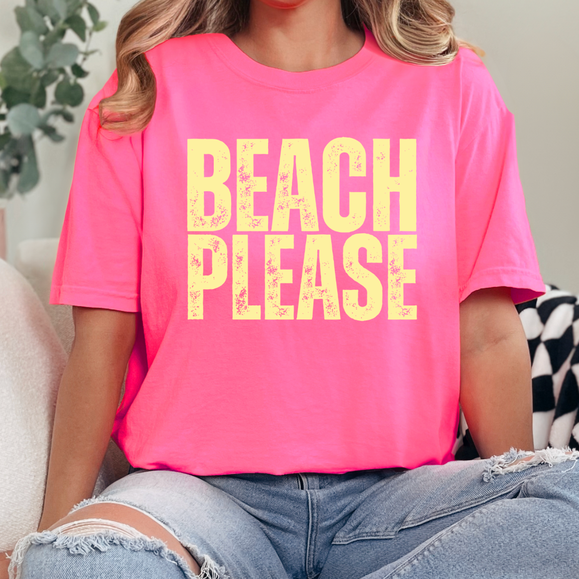 Beach Please Comfort Color Tee