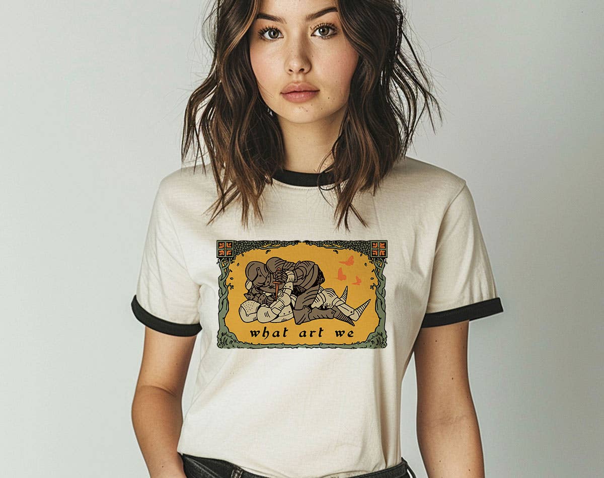 What Art We - Cottagecore Role Play Dragons Ringer T-Shirt